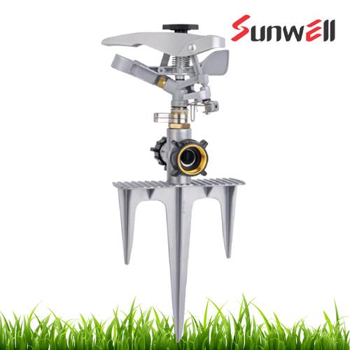metal impulse sprinkler with spike